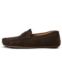 Hackett - Mocassins Driver En Daim - Lyst