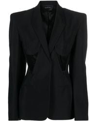Mugler - Blazer Mit Cut-Outs - Lyst