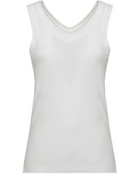 Norma Kamali - T-Shirt Racer À Encolure Ronde - Lyst