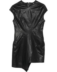 Yehuafan - Asymmetric Leather Dress - Lyst