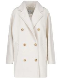 Max Mara - Double-Breasted Notched-Lapels Jacket - Lyst