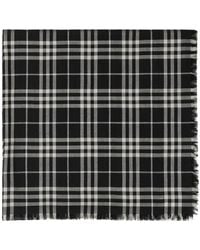 Burberry - Checkered Cashmere-Blend Scarf - Lyst