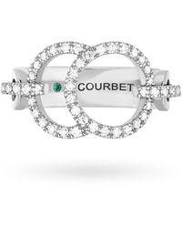 COURBET 18kt Recycled White Gold Celeste Laboratory-grown Diamond Band Ring  in Silver (Metallic) | Lyst Canada