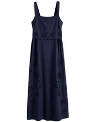 Chinti & Parker - Broderie-Floral Midi Dress - Lyst