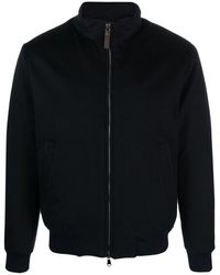 Canali - High-neck Cashmere Bomber Jacket - Lyst