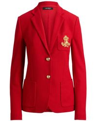Ralph Lauren - Blazer Anfisa À Patch Logo - Lyst