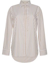 Adam Lippes - Striped Cotton-poplin Shirt - Lyst