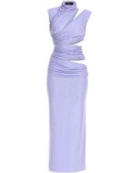 De La Vali - Mahogany Crystal-embellishment Maxi Dress - Lyst