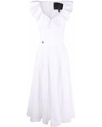 Philipp Plein - Lace-Design Midi Dress - Lyst