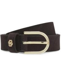 BOSS - Logo-Plaque Buckle-Fastening Belt - Lyst