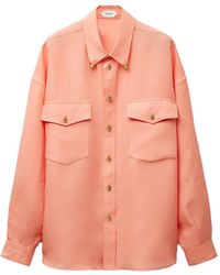 Versace - Linen Relaxed Shirt - Lyst