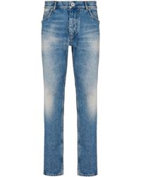 Balmain - Straight Mid-Rise Jeans - Lyst