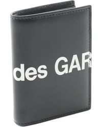 Comme des Garçons - Logo-Print Bi-Fold Leather Wallet - Lyst