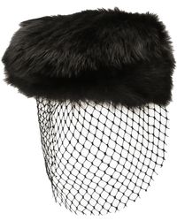 Dolce & Gabbana - Cappello Con Velo - Lyst