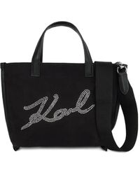 KARL LAGERFELD - Mini K-Signature Tote Bag - Lyst