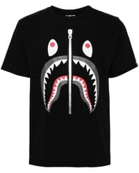 A Bathing Ape - Shark T-Shirt - Lyst