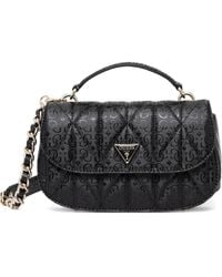 Guess - Aldina Logo 4G Quilted Crossbody Bag - Lyst
