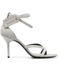 Off-White c/o Virgil Abloh - Glitter Heeled Sandals - Lyst