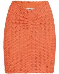 Amir Slama - Mini-Rok Met Ruches En Textuur - Lyst