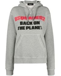 DSquared² - Slogan-Print Hoodie - Lyst