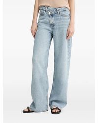 Marc O' Polo - Asymmetric-Waistband Wide-Leg Jeans - Lyst