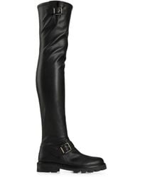 Jimmy Choo - Biker Kb Buckle-Detail Boots - Lyst