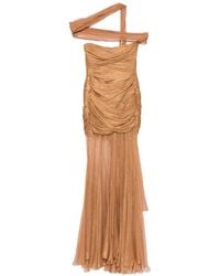 Maria Lucia Hohan - Marimar Pleated Strapless Maxi Dress - Lyst