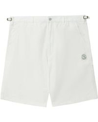 Izzue - Logo-appliquéd Cotton Shorts - Lyst