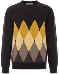 Ballantyne - Argyle-Pattern Crew-Neck Sweater - Lyst