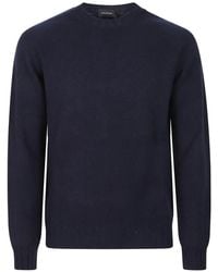 Tagliatore - Raglan-Sleeve Crew-Neck Sweater - Lyst