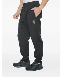 ARMANI EXCHANGE - Logo-Print Elasticated-Waist Track Pants - Lyst