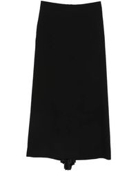 Jil Sander - Pleated-Insert Side-Pocket Maxi Skirt - Lyst