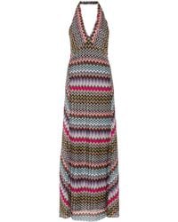 Missoni - Maxi-jurk Met Zigzag Patroon - Lyst