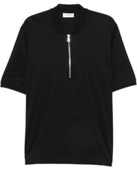 Yes London - Quarter-Zip Short-Sleeve T-Shirt - Lyst