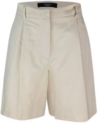 Weekend by Maxmara - Ecuba Pleated High-Waisted Shorts - Lyst