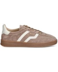 GANT - Logo-Detail Suede Sneakers - Lyst