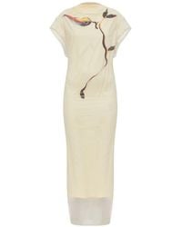 Sportmax - Viale Printed Long Dress - Lyst