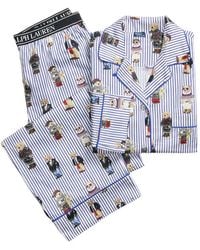 Polo Ralph Lauren - Gestreifter Pyjama Mit Bären-Print (2Er-Set) - Lyst