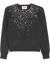 Alpha Studio - Pullover Mit Kristallen - Lyst