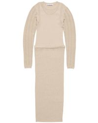 Acne Studios - Midi-Jurk Met Lange Mouwen - Lyst