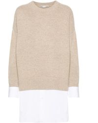 Stella McCartney - Wool And Cotton Layered Sweater - Lyst