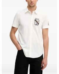 Aeronautica Militare - Logo-Patch Short-Sleeve Shirt - Lyst