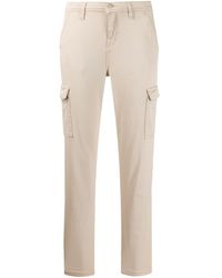 7 For All Mankind - Cropped Slim-fit Trousers - Lyst