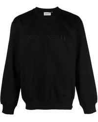 Carhartt - Cotton Sweatshirt With Embroidered Logo - Lyst