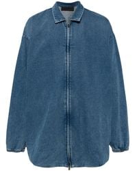 Fear Of God - Zip-Up Denim Shirt Jacket - Lyst