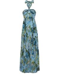 Cara Cara - Piana Halter-Neck Tiered Maxi Dress - Lyst