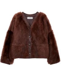 Loewe - Buttoned Lambskin Jacket - Lyst