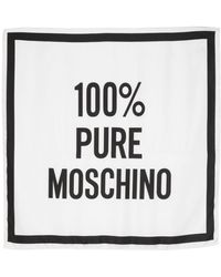 Moschino - Écharpe en soie 100% Pure - Lyst