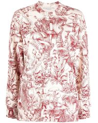 Stella McCartney - Mushroom-print Oversized Sweatshirt - Lyst