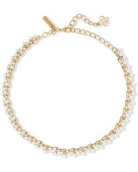 Oscar de la Renta Halskette mit Perlen - Weiß